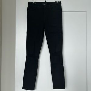 Paige Hoxton Ankle Skinny Jeans Black 26